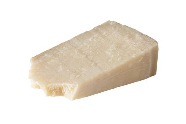 çatlamak peynir Dobiş izole üzerinde beyaz arka plan