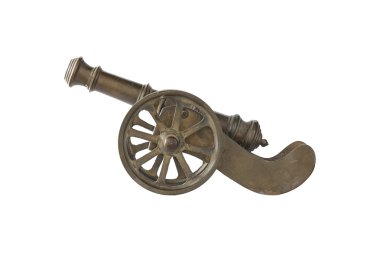 Top beyaz zemin üzerinde izole bronz