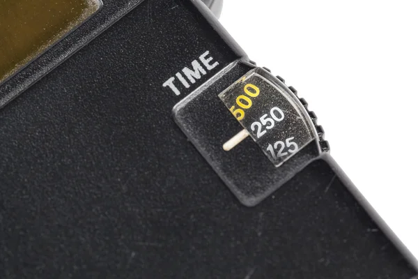Old studio light meter isolated on white background — Stock Photo, Image