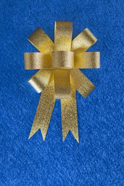 Golden ribbon — Stock Photo, Image