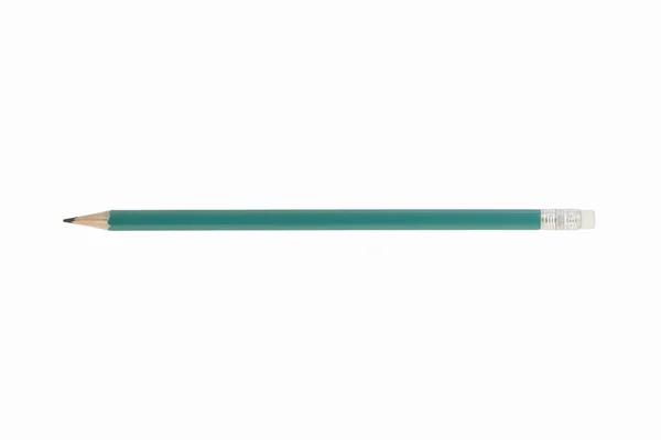 Green pencil isolated on white background — Stock Photo, Image