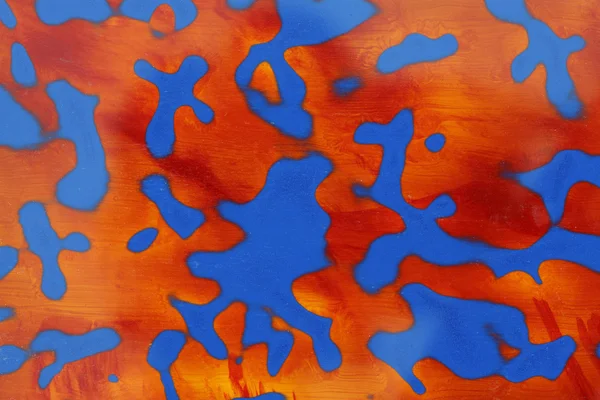 Mavi cila kırmızı Lake boya — Stok fotoğraf