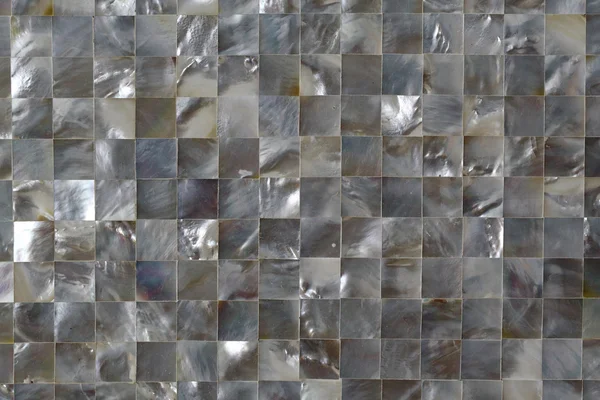 Grijze vierkante shell patroon — Stockfoto
