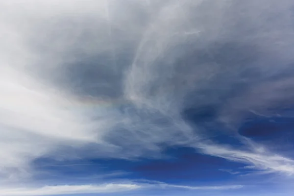 Vivid cloudy blue sky — Stock Photo, Image