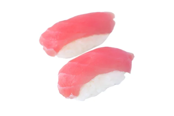 Sushi de atum isolado sobre fundo branco — Fotografia de Stock