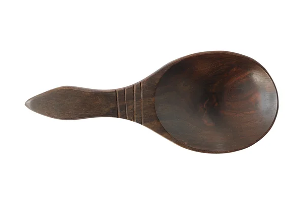 Wooden spoon isolated on white background — Stock Photo, Image