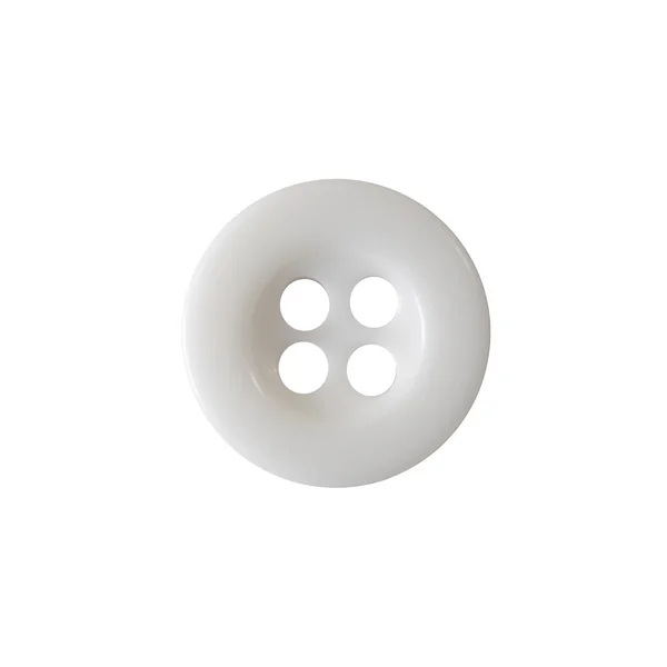 White shirt button — Stock Photo, Image