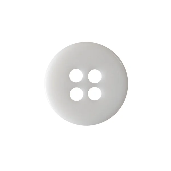 White shirt button — Stock Photo, Image