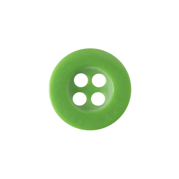 Green shirt button — Stock Photo, Image