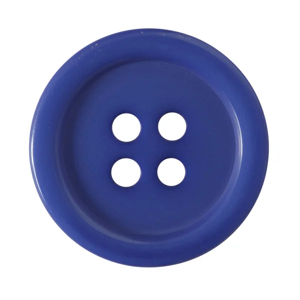 Blue shirt button — Stock Photo, Image