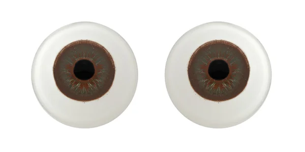 Olhos impressionantes isolados no fundo branco — Fotografia de Stock