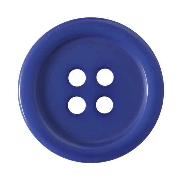 Modré tričko tlačítko — Stock fotografie