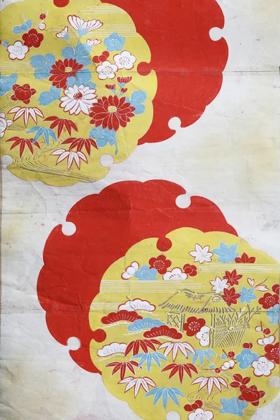 Modèle de papier japonais antique — Photo