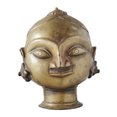 Antik Bronz baş heykel