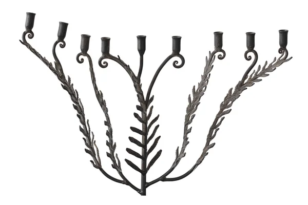 Antiker Kerzenhalter aus Bronzeblatt — Stockfoto