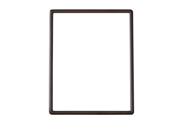 beyaz arkaplanda izole edilmiş ahşap çerçeve