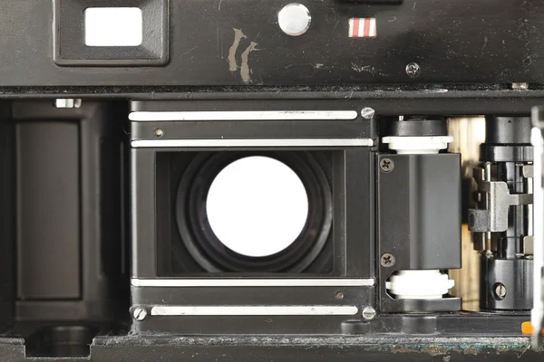 Vintage camera film slot — Stock Photo, Image