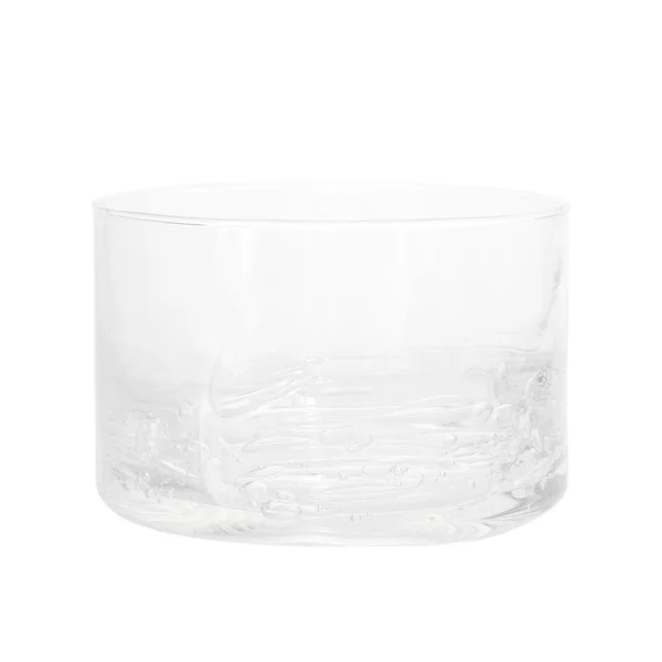 Vintage bowl glass isolated on white background — Stock Photo, Image