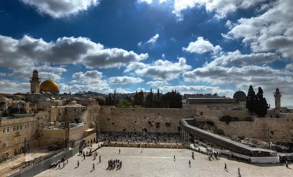 Muro Ocidental, Monte do Templo, Jerusalém — Fotografia de Stock