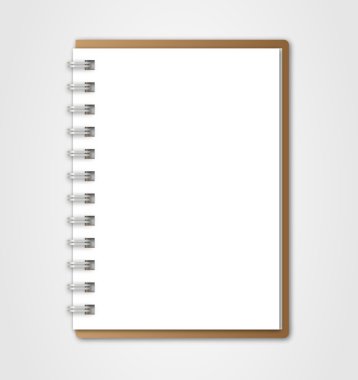 defter ile metal bağlayıcı