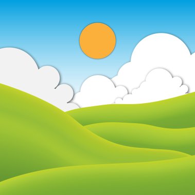 güzel manzara gökyüzü bulut ve alan