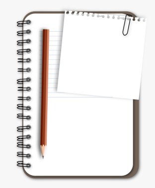 defter kağıt ile