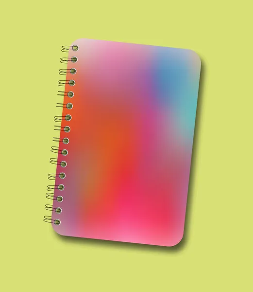 Abstracte kleurrijke dekking notebook vector — Stockvector