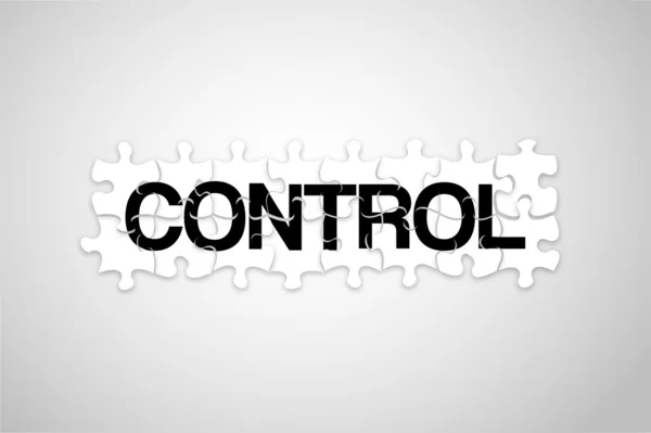 Control puzzle — Stock Vector