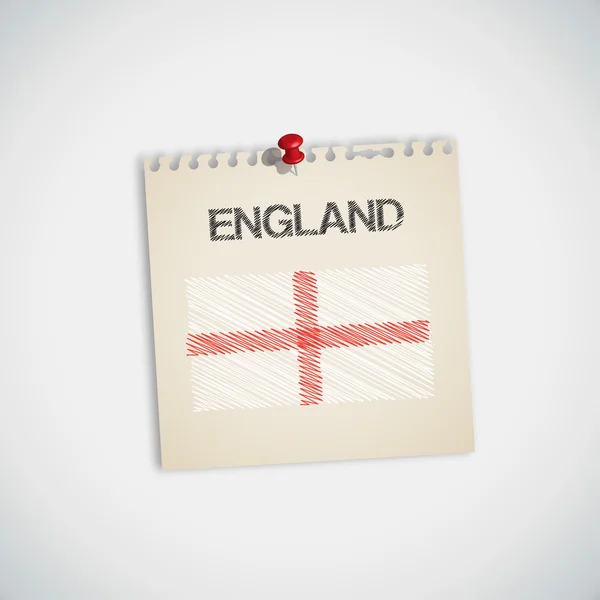 Paint Flag of England — Stock Vector