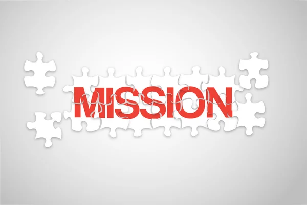 Puzzle de mission — Image vectorielle