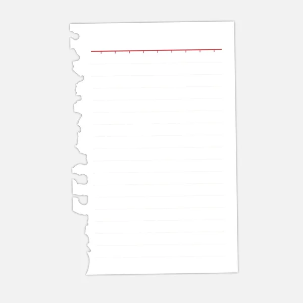 Lined paper — Stock Vector