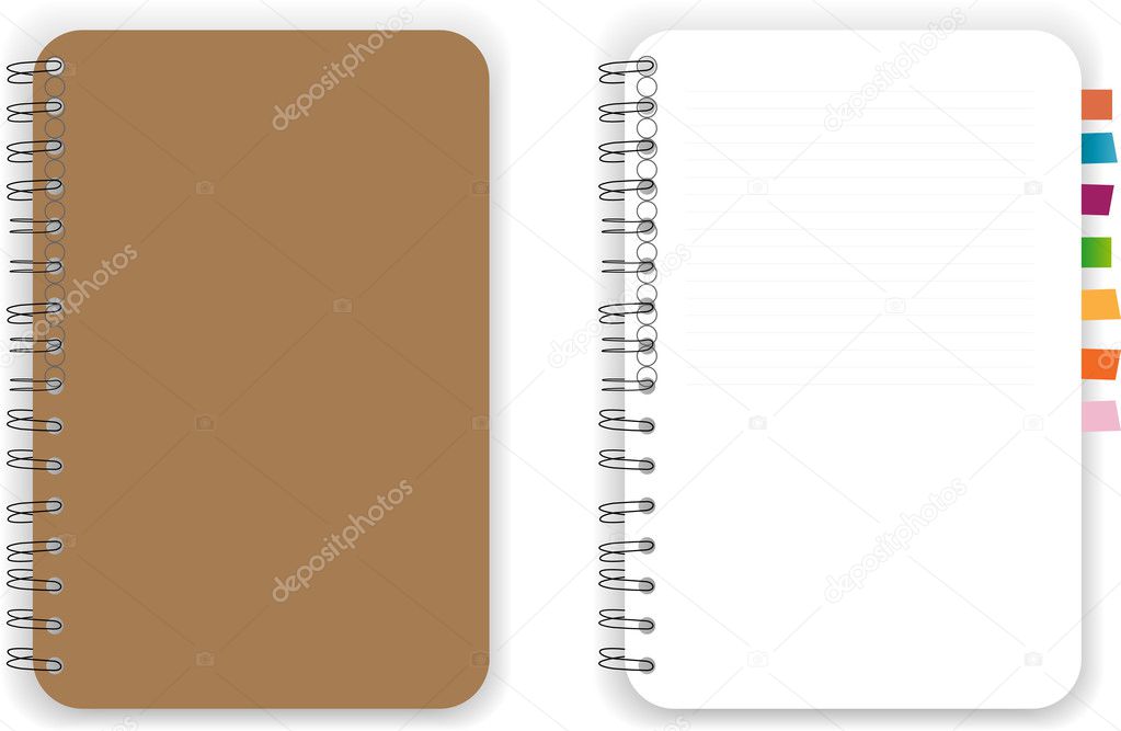 Brown Notebook vector