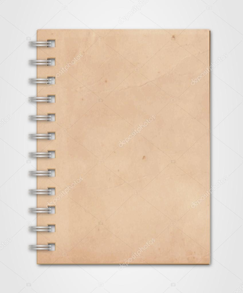 blank sketchbook cover