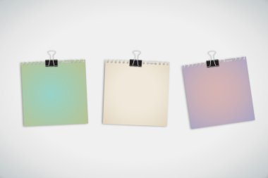 renkli beyaz zemin üzerine izole memopads sonrası