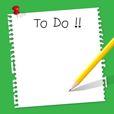 Not kağıdı üzerinde kelime yapmak