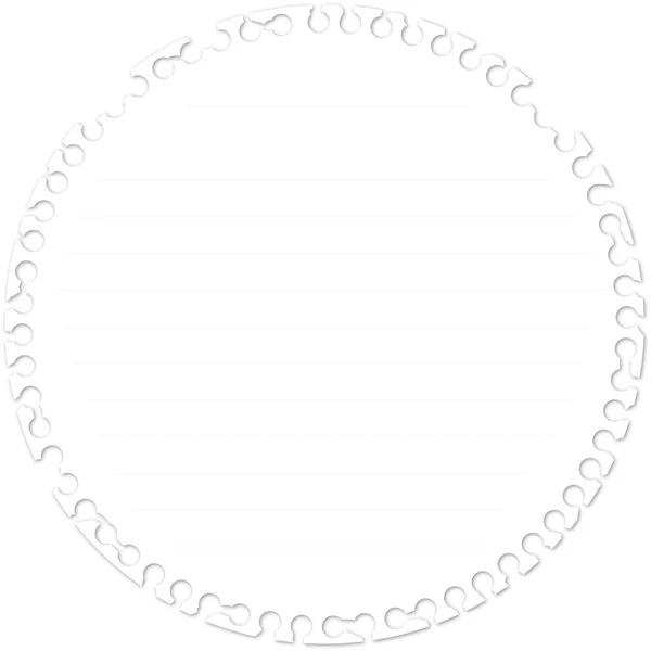 Papel de nota circular — Vector de stock