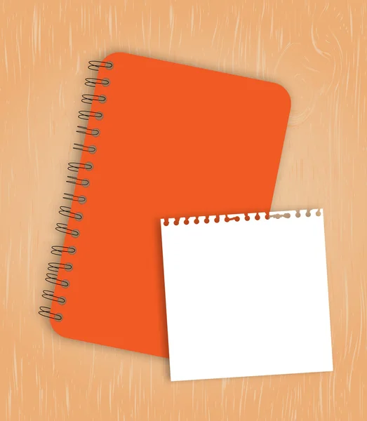 Notebookpapier — Stockvector