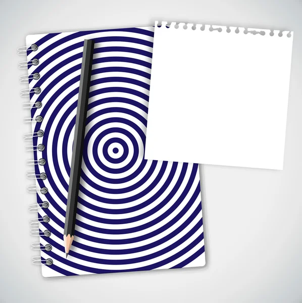 Carnet de modèle circulaire — Image vectorielle