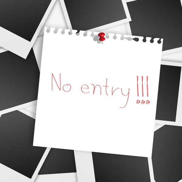 No Entry — Stock Vector