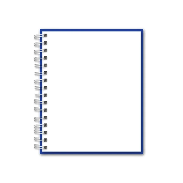 Caderno em branco azul —  Vetores de Stock