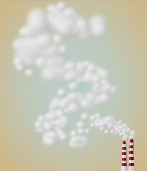 Fumée de cheminée — Image vectorielle
