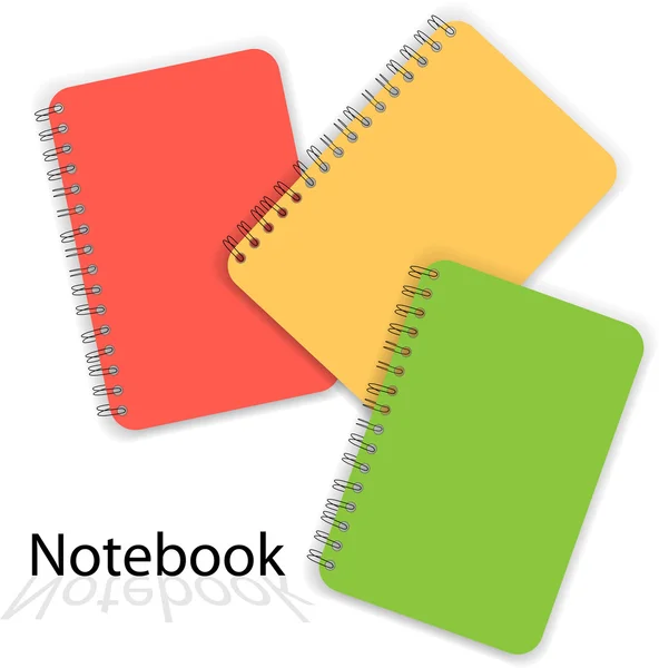 Barevný notebook — Stockový vektor