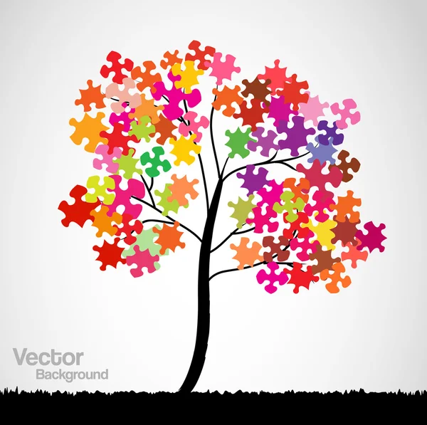 Árbol abstracto — Vector de stock