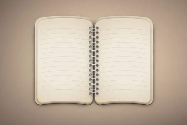 Vintage Notebook — Stock Vector