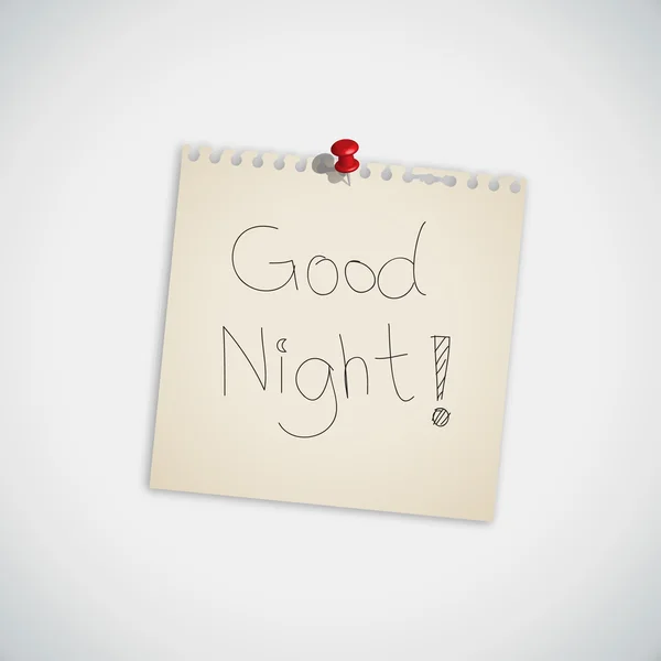 " Good Night " handwritten — Stock Vector