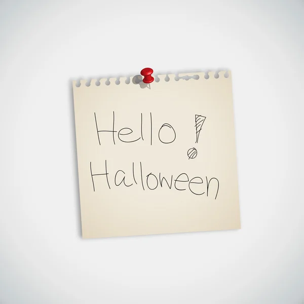 Hello Halloween — Stock Vector