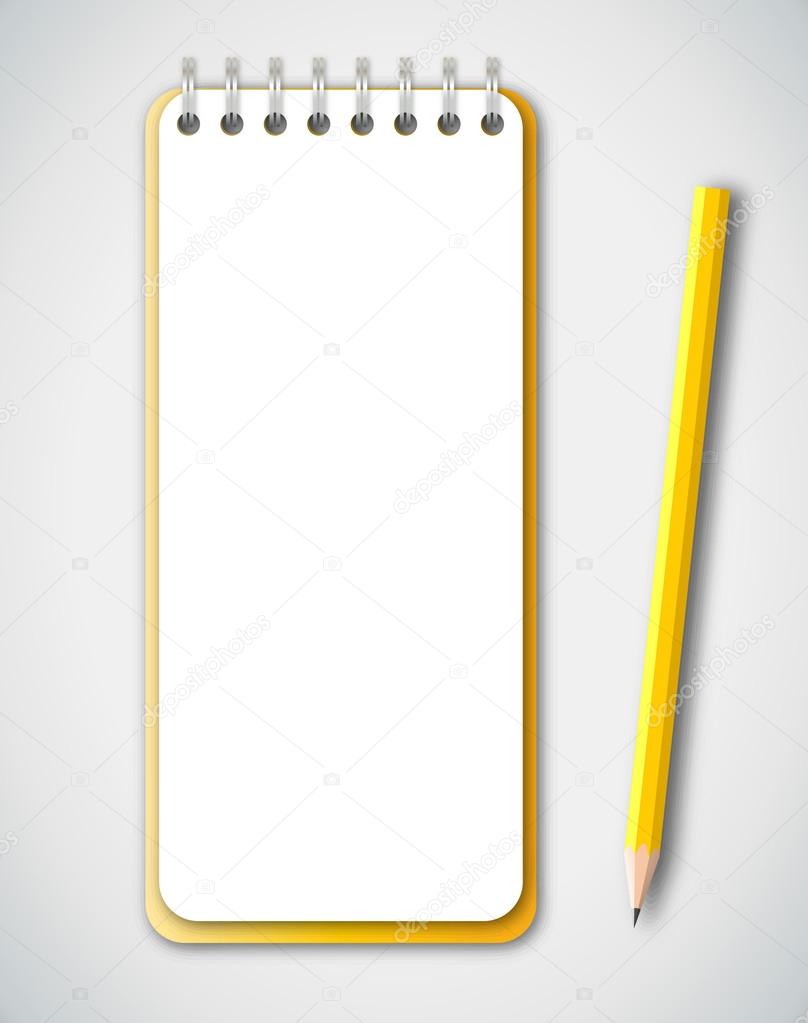 Notebook with Pencil