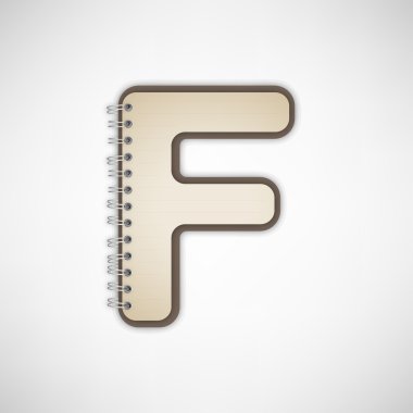 harf f defter vektör