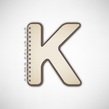 mektup k defter vektör