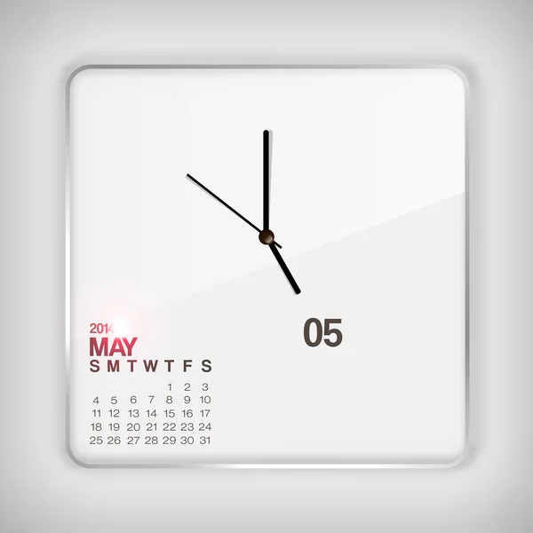 Calendrier 2014 Mai — Image vectorielle
